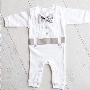 Infant one piece formal “suit”